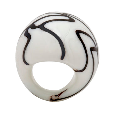 Tre Anita Zebra Black - Sm - Ring - Jewelry