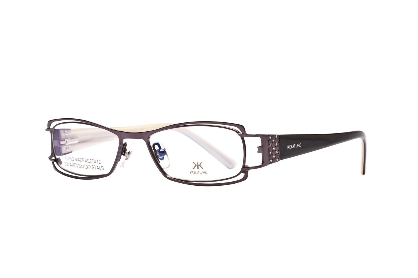 Kouture Kh1502 Dark Grey Black Buffalo Optical