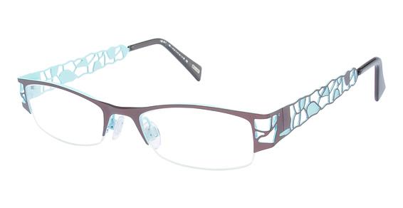 KLIIK \ K-429 \ BROWN / SKY BLUE \ 430 \ 49-18 \ 135 \ OPTICAL