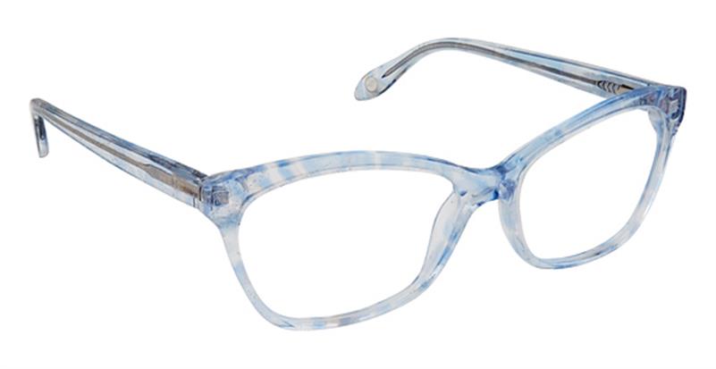 FYSH \ F-3638 \ BLUE IRIDESCENT \ S301 \ 55-16-140 \ OPTICAL