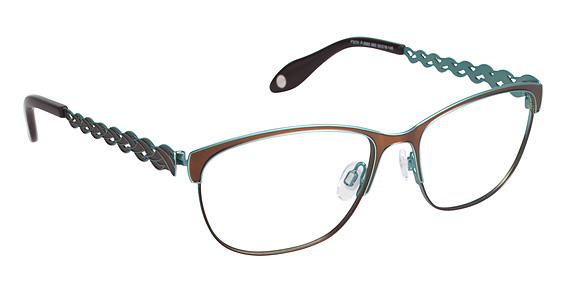 FYSH \ F-3563 \ BROWN TURQUOISE \ 663 \ 55-16 \ 145 \ OPTICAL