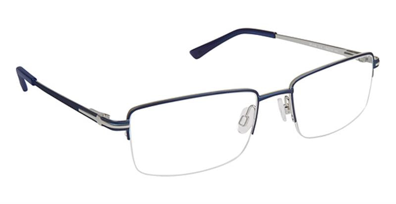 SUPER FLEX \ SF-488 \ NAVY SILVER \ 3 \ 56- 18 \ 145 \ Optical Frame