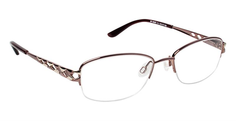 SUPER FLEX \ SF-1038T \ BROWN GOLD \ 1 \ 53- 17 \ 135 \ Optical Frame