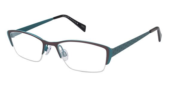 KLIIK \ K-527 \ BROWN TURQUOISE \ 714 \ 51-18 140 \ OPTICAL