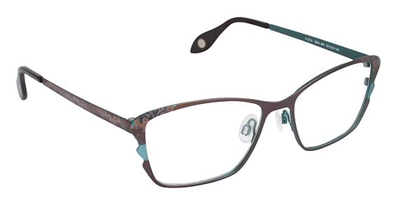 FYSH \ F-3564 \ BROWN AQUA \ 667 \ 54-16 \ 140 \ OPTICAL