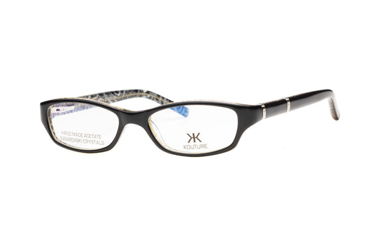 Kouture Kh1014  Black Crystal Swirl  Optical