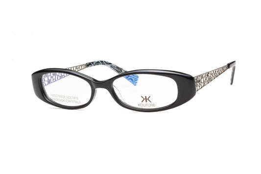 Kouture Kh1015  Black Silver Swirl  Optical