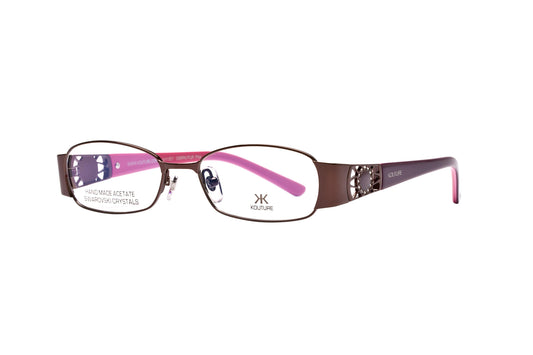 Kouture Kh1501  Dark Shiny Brown Purple Pink  Optical
