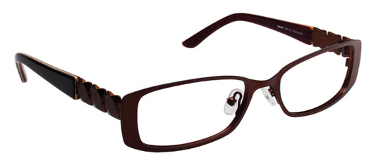 SUPER FLEX \ SF-391 \ BROWN \ 1 \ 53- 16 \ 135 \ Optical Frame 