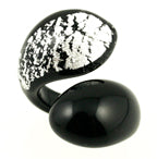 Tre Snake Silver Black - Sm  -  Ring - Jewelry