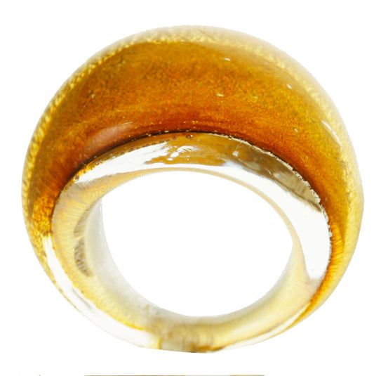 Tre Nina Gold Clear - Sm  -  Ring - Jewelry