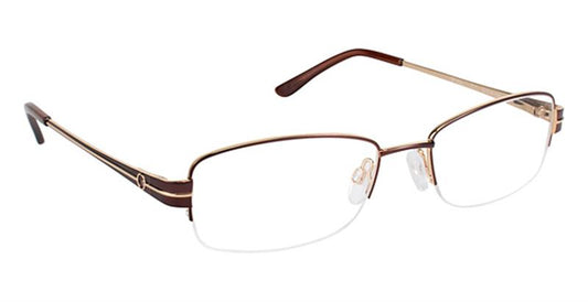 SUPER FLEX \ SF-453 \ BROWN GOLD \ 1 \ 51- 18 \ 130 \ Optical Frame 