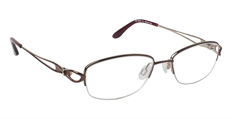 SUPER FLEX \ SF-1043T \ BROWN GOLD \ 1 \ 52- 17 \ 135 \ Optical Frame 