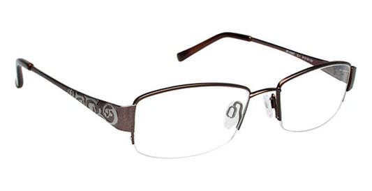 SUPER FLEX \ SF-1035T \ BROWN \ 1 \ 53- 18 \ 135 \ Optical Frame 