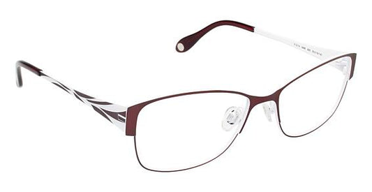 FYSH \ F-3499 \ BURGUNDY WHITE \ 625 \ 55-16 \ 140 \ OPTICAL