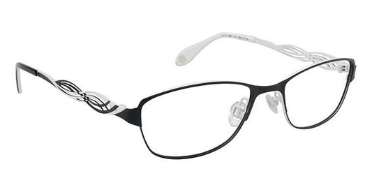 FYSH \ F-3527 \ BLACK WHITE \ 611 \ 55-18 \ 140 \ OPTICAL