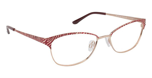 SUPER FLEX \ SF-448 \ RED ROSE \ 2 \ 54- 17 \ 140 \ Optical Frame 