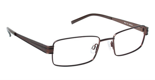 SUPER FLEX \ SF-417 \ BROWN \ 1 \ 53- 18 \ 145 \ Optical Frame 