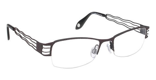 FYSH \ F-3482 \ BROWN BLACK \ 975 \ 52-18 \ 135 \ OPTICAL