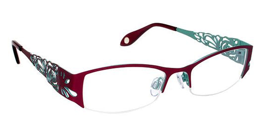 FYSH \ F-3486 \ BURGUNDY AQUA \ 293 \ 51-18 \ 135 \ OPTICAL
