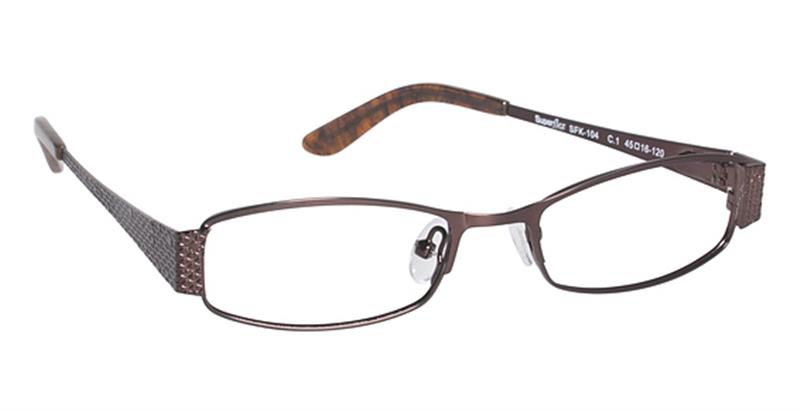 SUPER FLEX KIDS \ SFK-104 \ BROWN \ 1 \ 47 - 16 \ 125 \ Optical Frame 