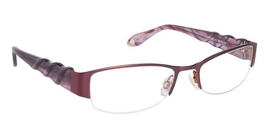 FYSH \ F-3462 \ BURGUNDY \ 517 \ 53 - 18 \ 135 \ OPTICAL