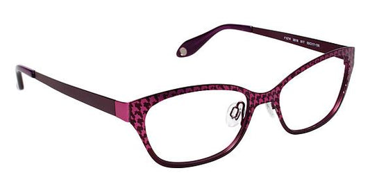 FYSH \ F-3518 \ AUBERGINE CHECK \ 817 \ 53-17 \ 135 \ OPTICAL