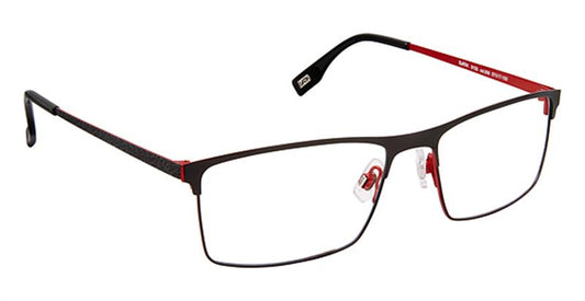 EVATIK \ E-9153 \ BLACK RED \ 908 \ 57-17 \ 150 \ OPTICAL