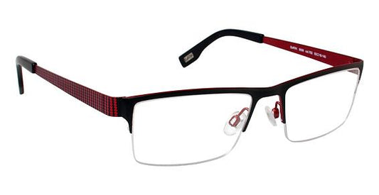 EVATIK \ E-9096 \ BLACK RED \ 702 \ 53-18 140 \ OPTICAL