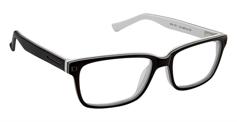 SUPER FLEX KIDS \ SFK-176 \ BLACK WHITE \ 48-15 \ 130 \ 2 \ OPTICAL