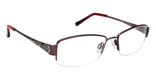 SUPER FLEX \ SF-1035T \ BURGUNDY \ 2 \ 51- 18 \ 130 \ Optical Frame 