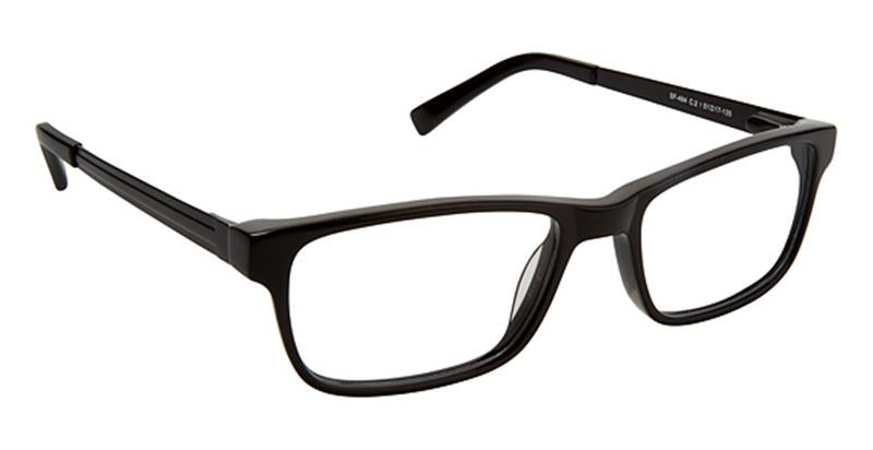 SUPER FLEX \ SF-484 \ BLACK \ 2 \ 53- 17 \ 140 \ Optical Frame 