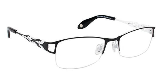 FYSH \ F-3520 \ BLACK WHITE \ 351 \ 52-18 \ 135 \ OPTICAL