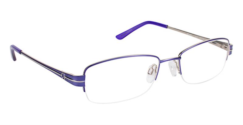 SUPER FLEX \ SF-453 \ PURPLE SILVER \ 2 \ 53- 18 \ 135 \ Optical Frame 