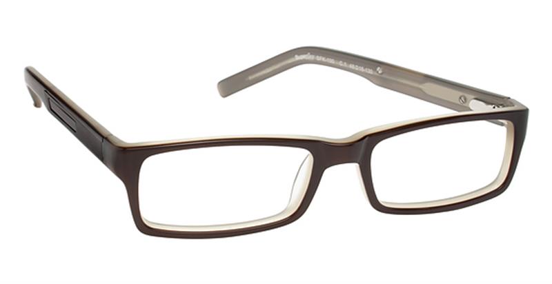 SUPER FLEX KIDS \ SFK-100 \ BROWN CREAM \ 1 \ 48 - 16 \ 130 \ Optical Frame 
