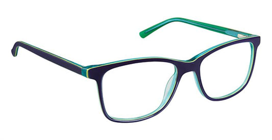 SUPER FLEX \ SF-521 \ NAVY AQUA \ 3 \ 54-16 \ 145 \ OPTICAL