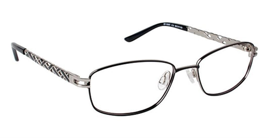 SUPER FLEX \ SF-1045T \ BLACK SILVER \ 3 \ 53- 17 \ 135 \ Optical Frame 