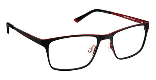 SUPER FLEX KIDS \ SFK-189 \ BLACK RED \ 1 \ 49-16 \ 135 \ Optical Frame 