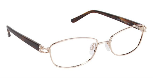 SUPER FLEX \ SF-466 \ GOLD \ 1 \ 52- 17 \ 135 \ Optical Frame 