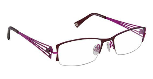 FYSH \ F-3448 \ BURGUNDY FUCHSIA \ 726 \ 52 - 18 \ 135 \ OPTICAL