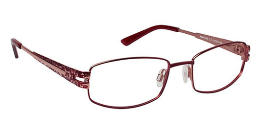 SUPER FLEX \ SF-420 \ BURGUNDY ROSE \ 3 \ 53- 17 \ 135 \ Optical Frame 