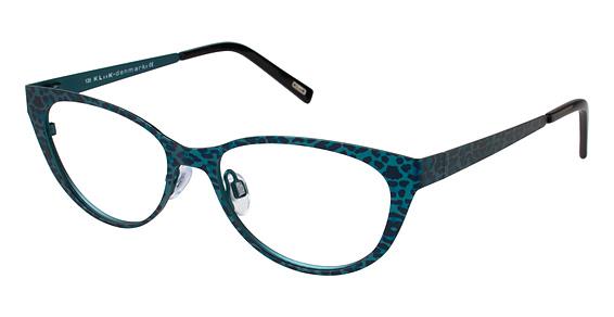 KLIIK \ K-521 \ TEAL LEOPARD \ 177 \ 49-16 135 \ OPTICAL