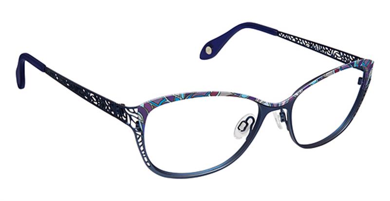 FYSH \ F-3606 \ COBALT MOSAIC \ 827 \ 53-16 \ 135 \ OPTICAL