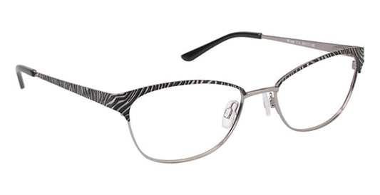SUPER FLEX \ SF-448 \ BLACK GUN \ 3 \ 52- 17 \ 135 \ Optical Frame 